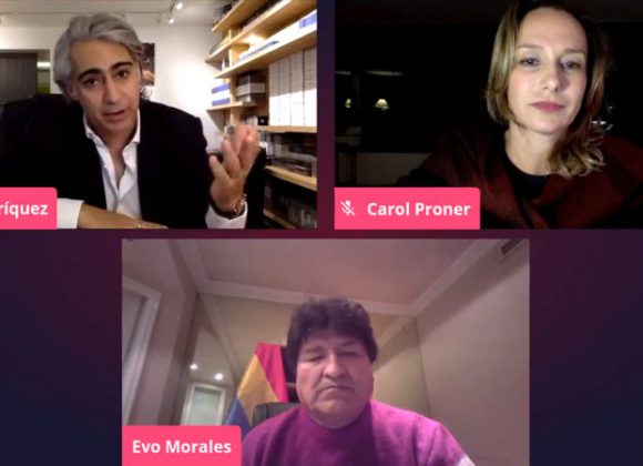 Gran audiencia en el lanzamiento de “Diálogos de cambio”. En la primera sesión, participaron la destacada jurista brasileña, Carol Proner, el ex presidente de Bolivia, Evo Morales y el líder progresista chileno, Marco Enríquez-Ominami. Gran audiencia en el lanzamiento de “Diálogos de cambio”. En la primera sesión, participaron la destacada jurista brasileña, Carol Proner, el ex presidente de Bolivia, Evo Morales y el líder progresista chileno, Marco Enríquez-Ominami.