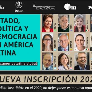 Curso Internacional “Estado, Política y Democracia en América Latina”, abrió nuevos cupos para inscribirse durante 2021