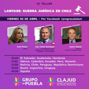 El Lawfare en Chile y el caso de Marco Enríquez-Ominami: Grupo de Puebla celebró su noveno taller de trabajo